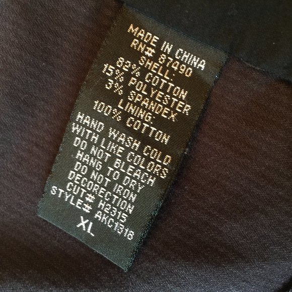 RANK Vintage Black Band Style Jacket XL Retro Button Cotton Blend Rocker Blazer - Picture 8 of 13